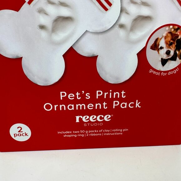 NEW Reece Studio Pet’s Print Ornament Pack Clay Paw Print Kit 2-Pack - Picture 5 of 5